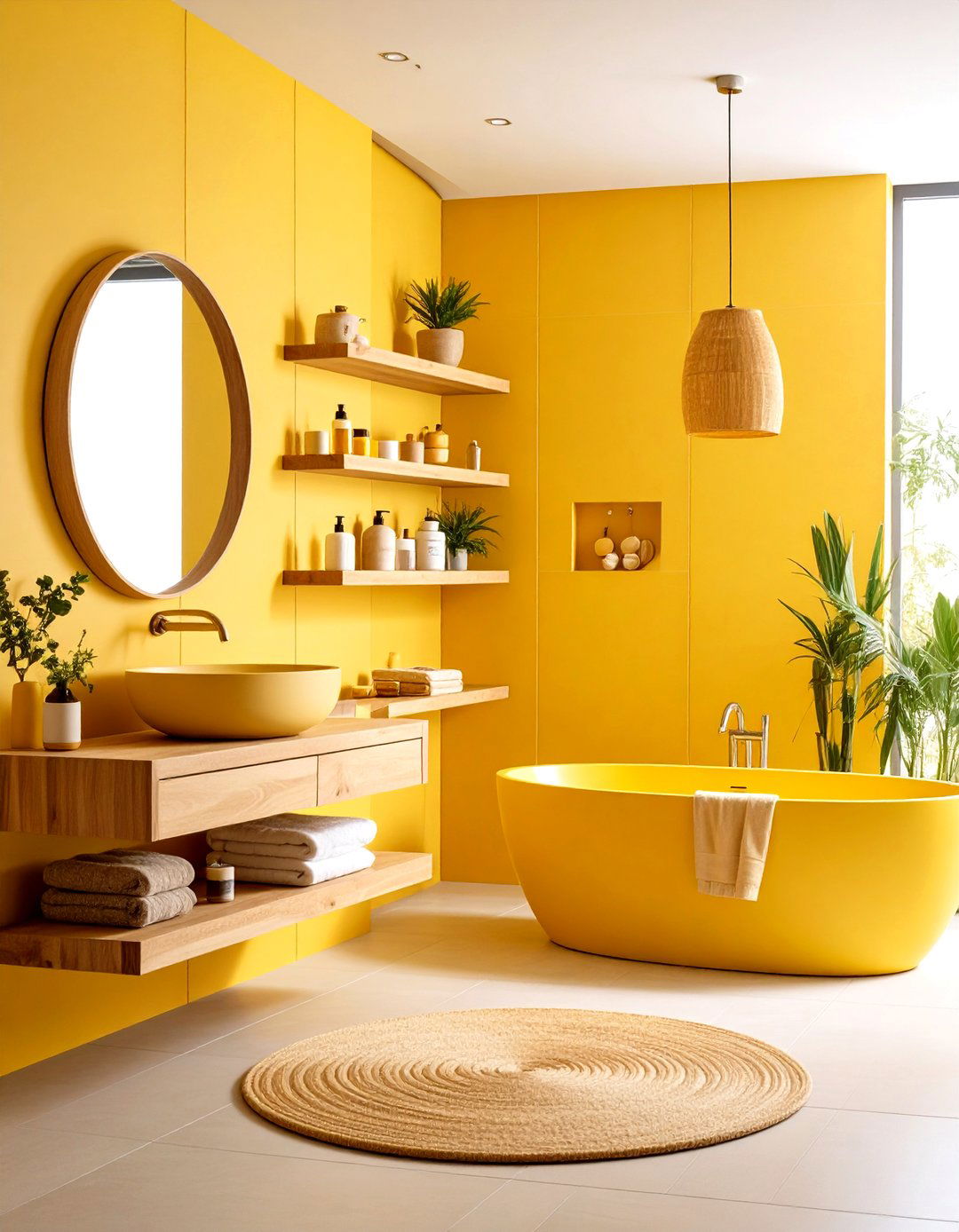 Yellow Bathroom Spa Retreat Ideas - 20 Yellow Bathroom Ideas