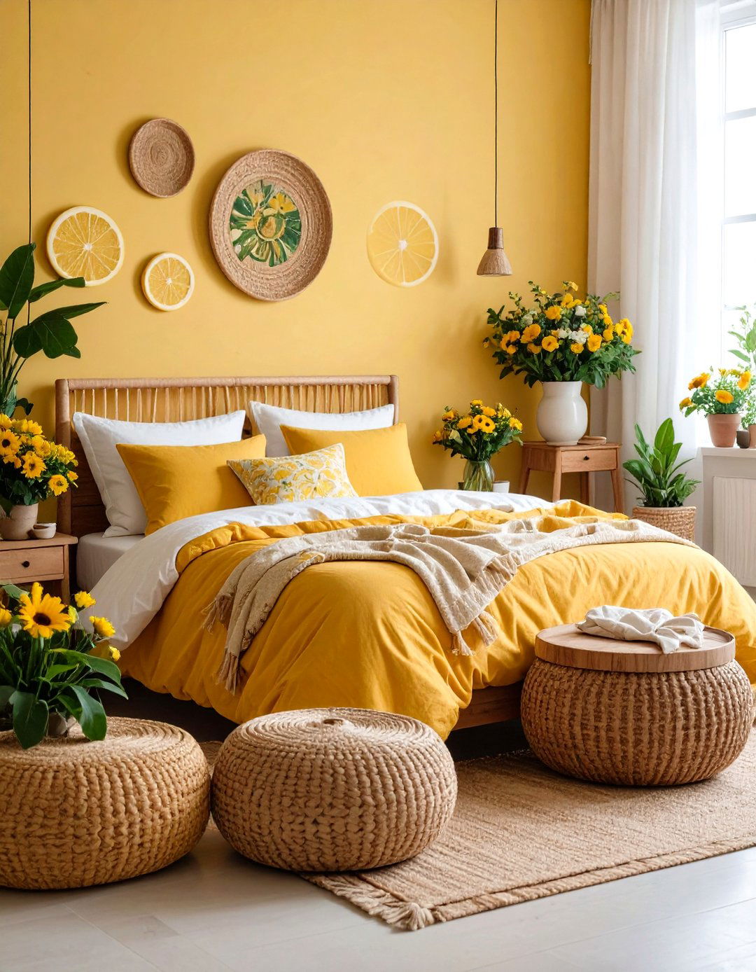 Yellow Bedroom Floral and Botanical Design Themes - 20 Yellow Bedroom Ideas