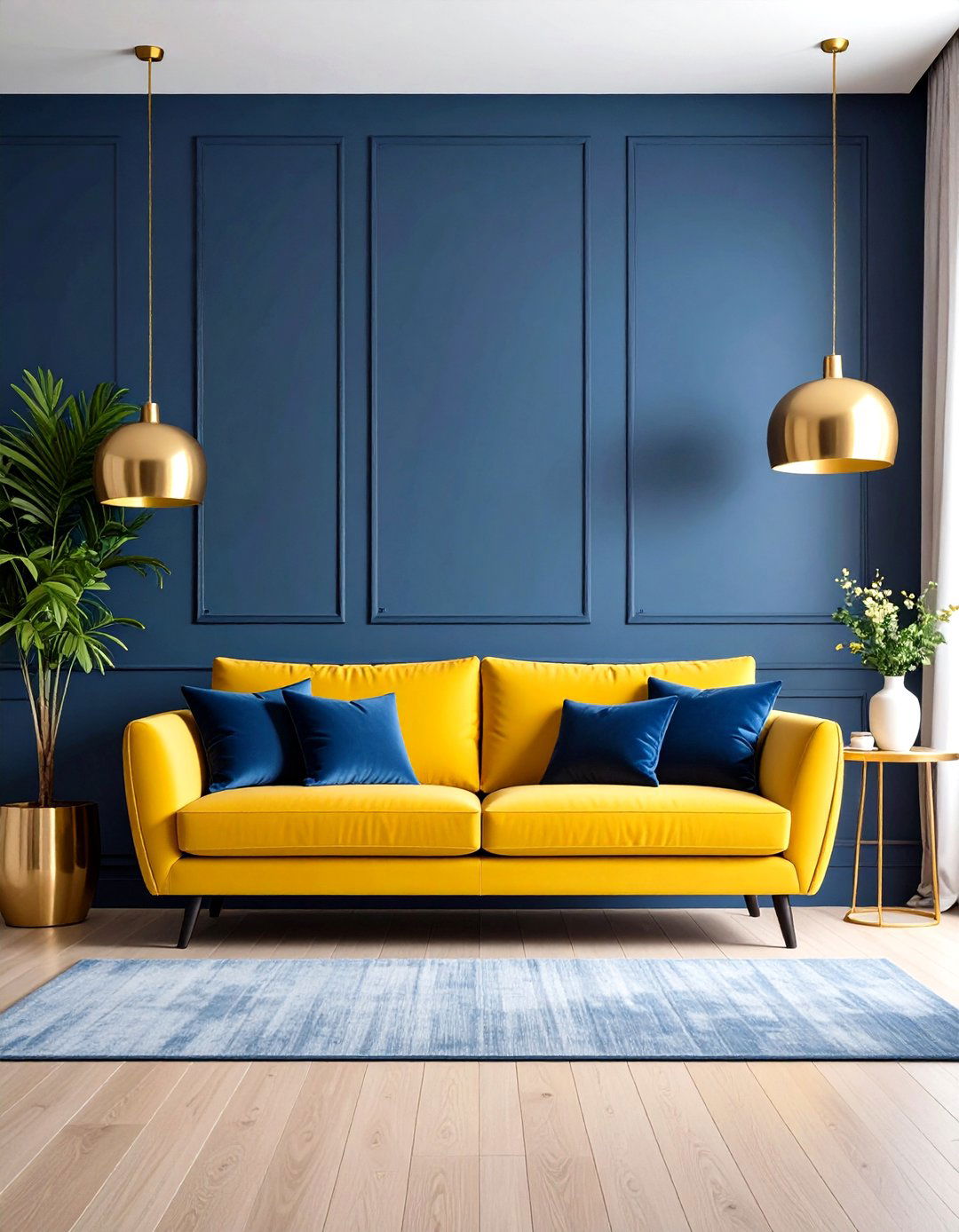 Yellow Living Room Accent Wall - 20 Yellow Living Room Ideas
