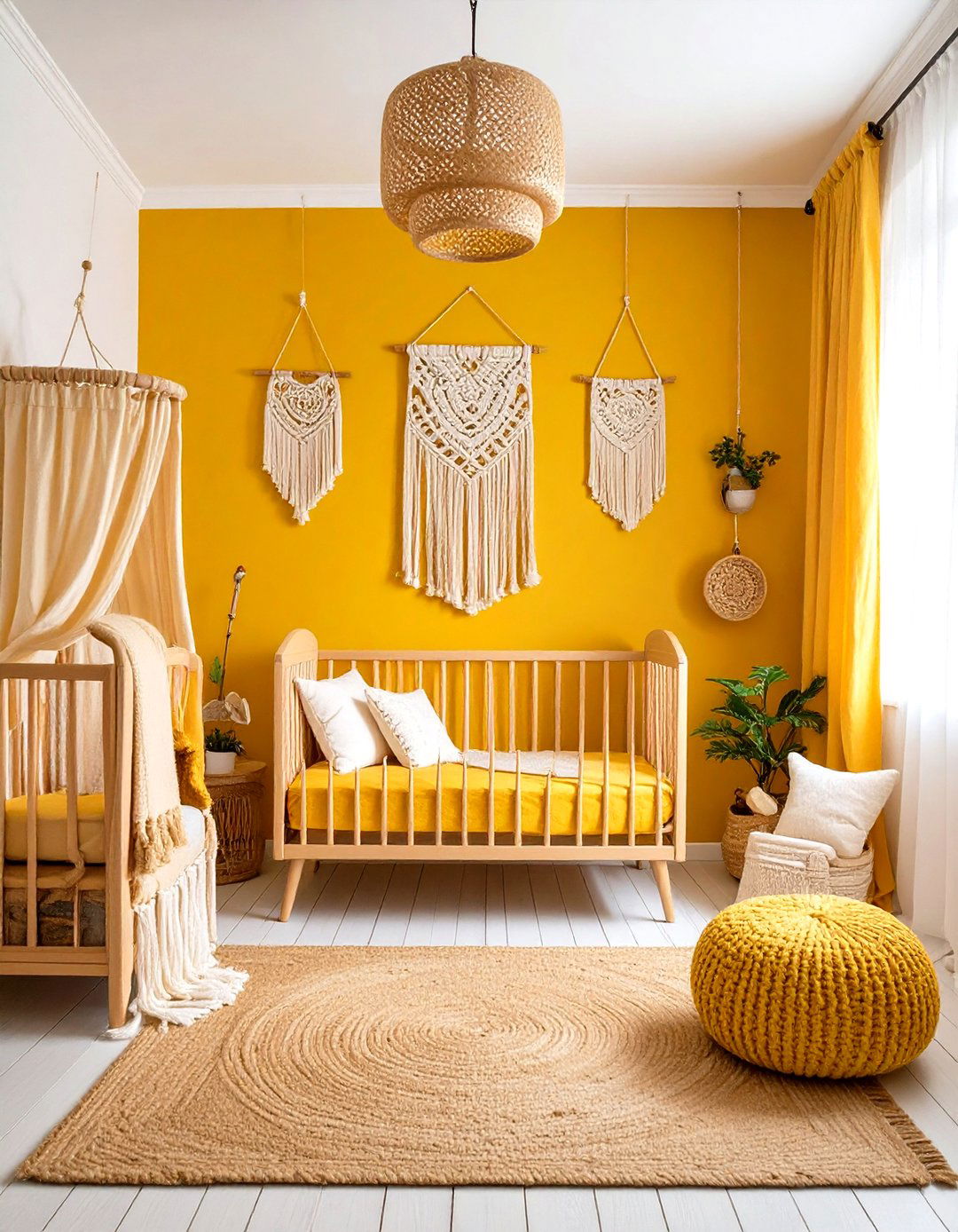 Yellow Nursery Boho and Eclectic Style - 20 Yellow Nursery Ideas