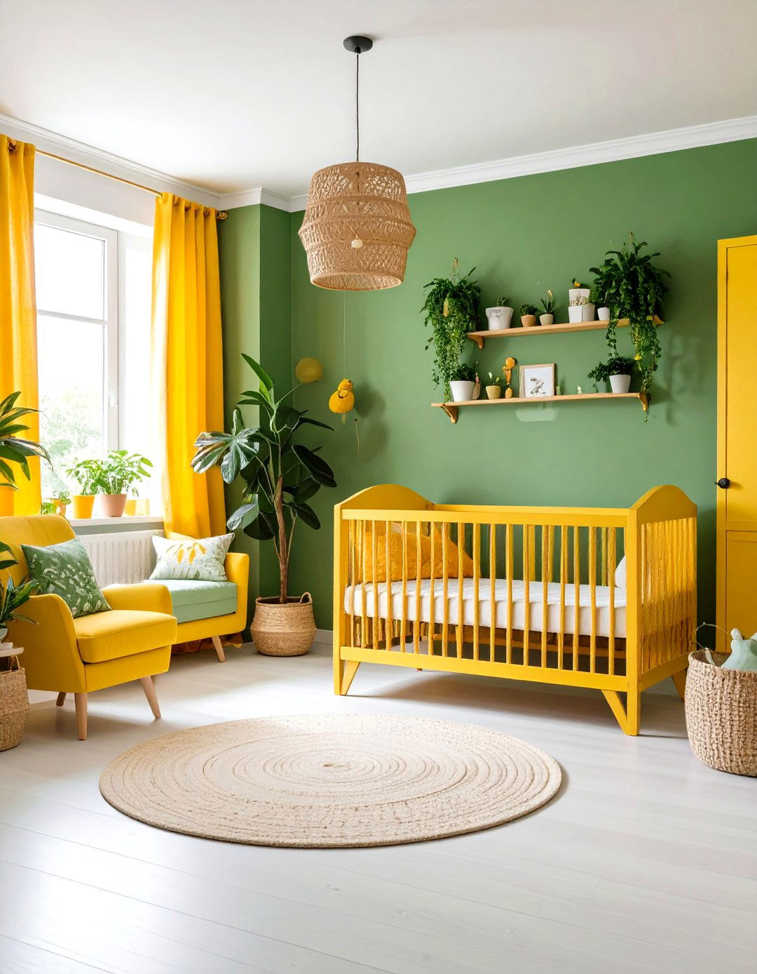 Yellow Nursery Green Color Combination - 20 Yellow Nursery Ideas