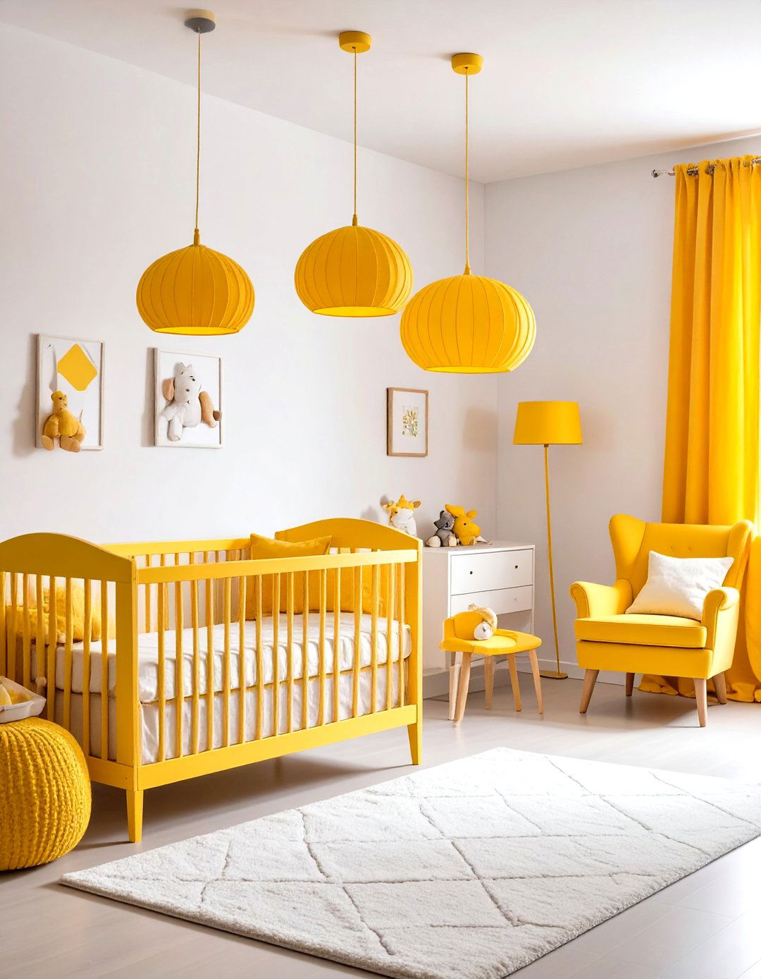 Yellow Nursery Lighting and Ambiance - 20 Yellow Nursery Ideas