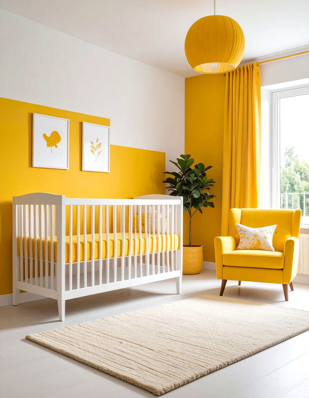 Yellow Nursery Modern Minimalist Design - 20 Yellow Nursery Ideas