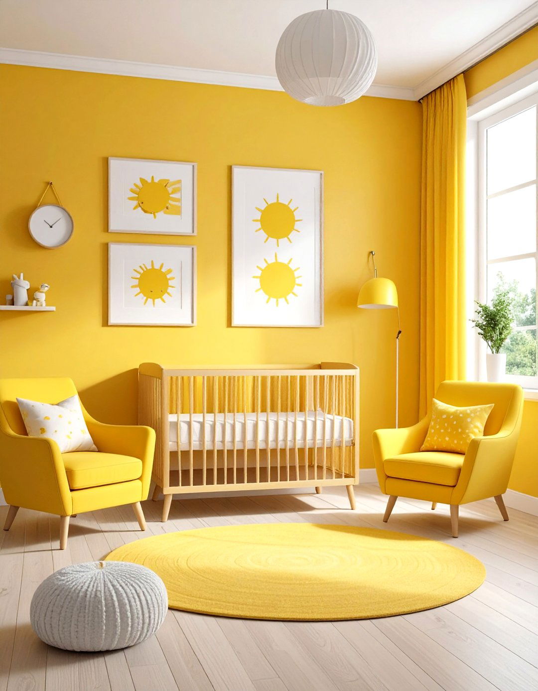 Yellow Nursery Wall Art and Gallery Displays - 20 Yellow Nursery Ideas