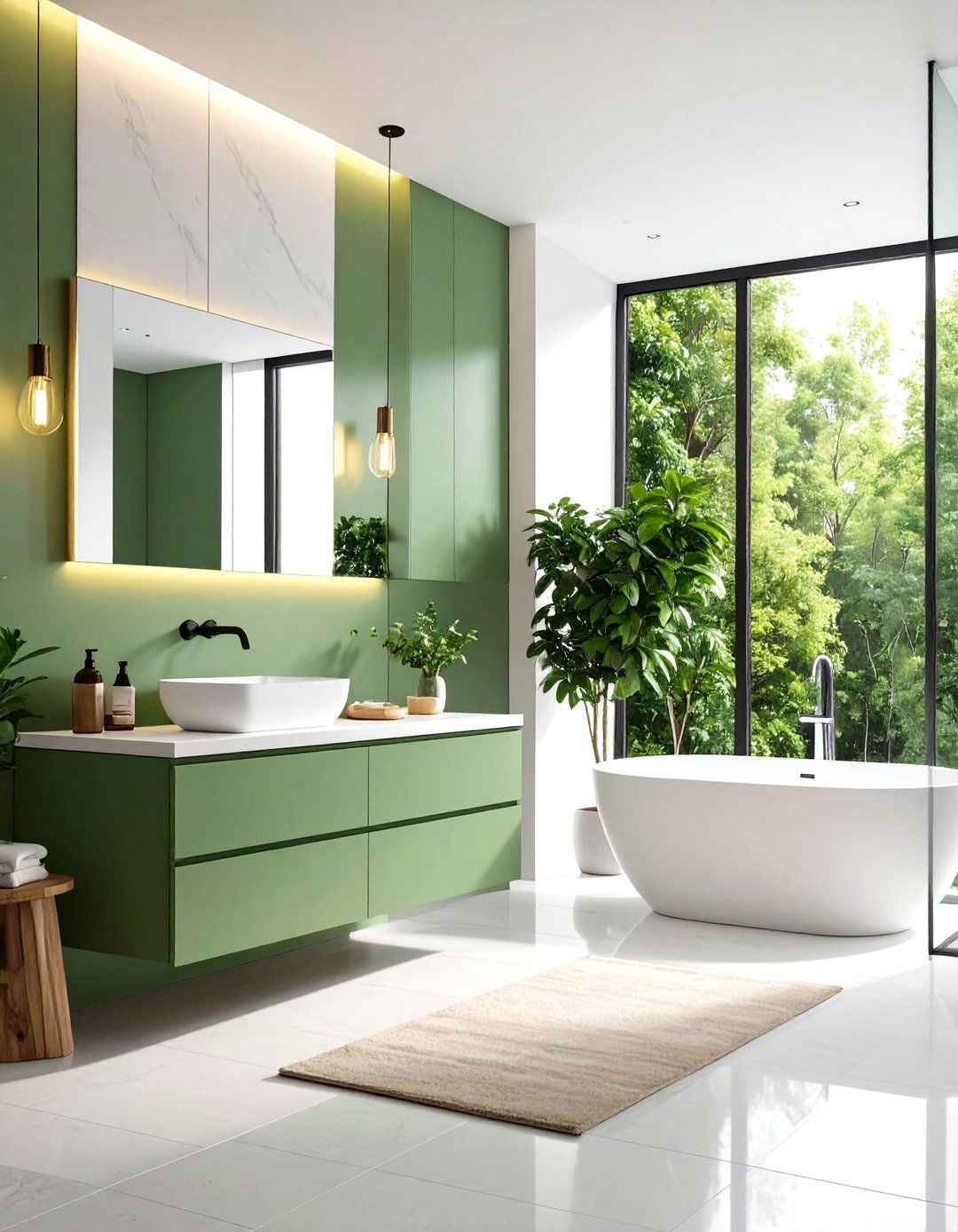 Yellow and Green Modern Minimalist Bathroom Ideas - 20 Yellow and Green Bathroom Ideas