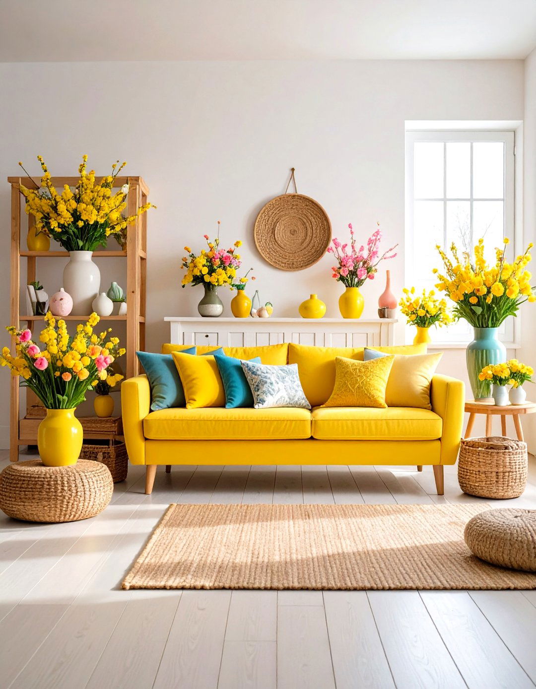 Yellow and Pink Seasonal and Holiday Decorating - 20 How to Decorate With Yellow and Pink