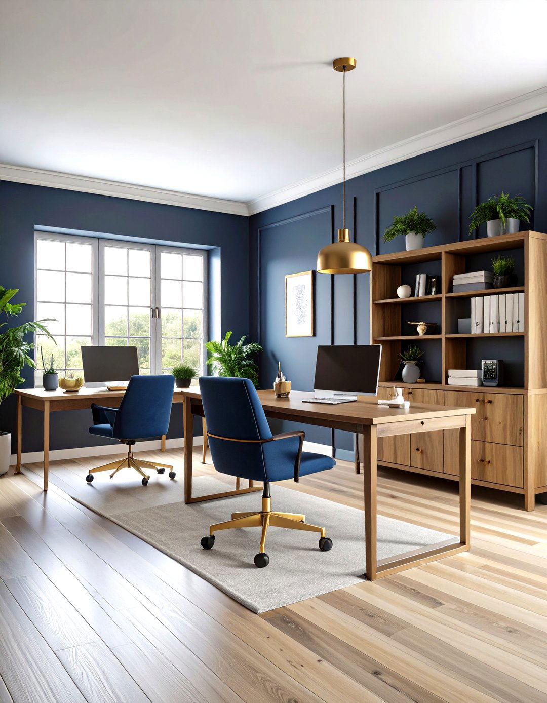 York Gray Neutral Home Office Paint Color - 20 Home Office Paint Colors
