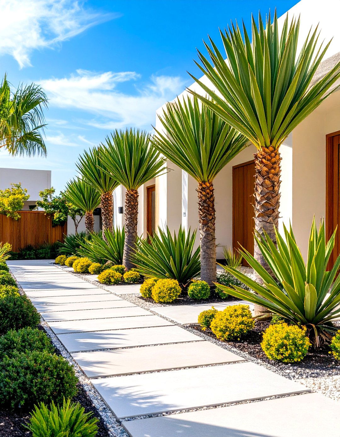 Yucca Garden Border Architectural Statement - 20 Low Maintenance Garden Border Ideas