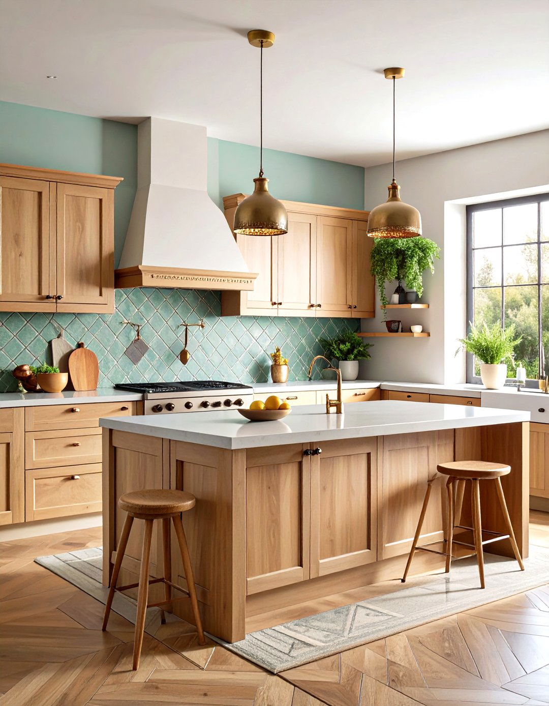 Zellige Handmade Tile Rustic Backsplash - 20 Rustic Backsplash Ideas