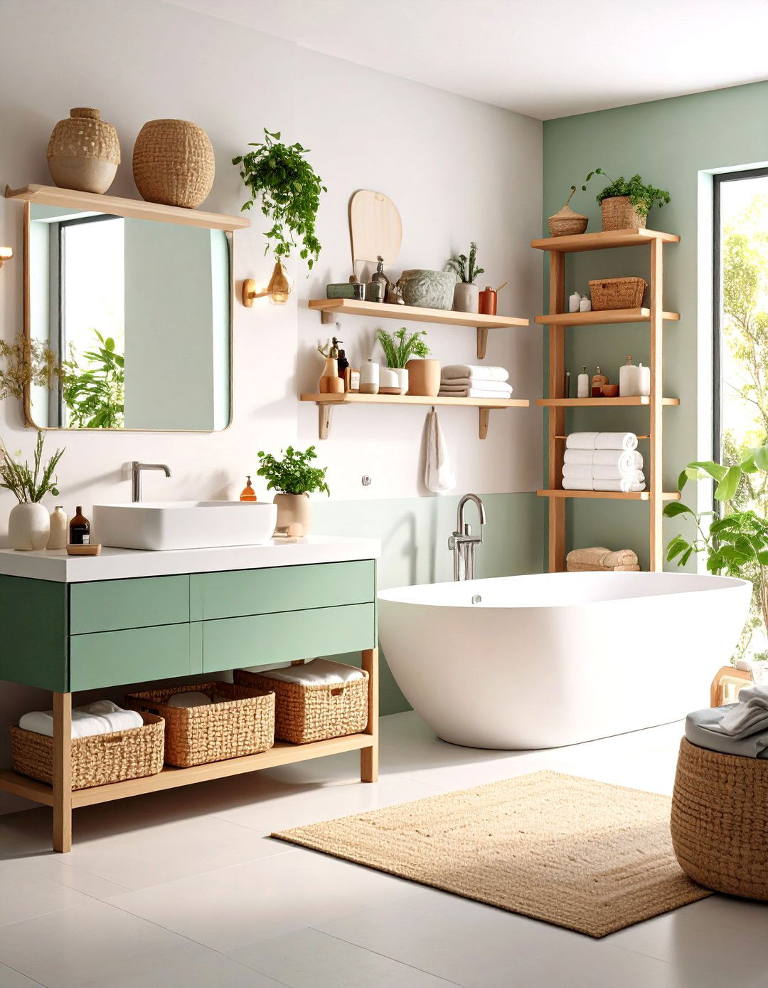 Zen Bathroom Decluttered Storage Solutions - 20 Zen Bathroom Ideas