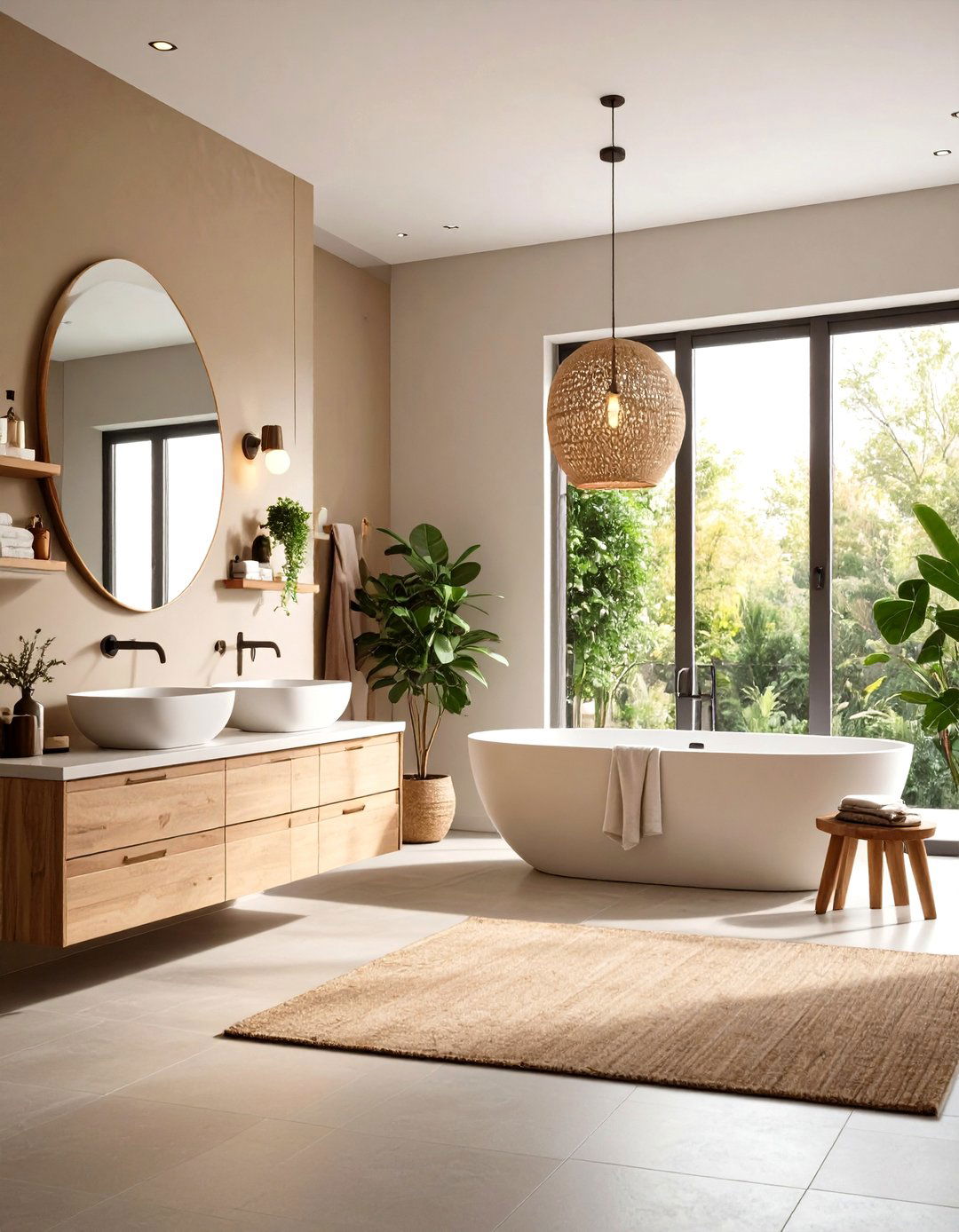 Zen Bathroom Earth Tone Color Palette - 20 Zen Bathroom Ideas