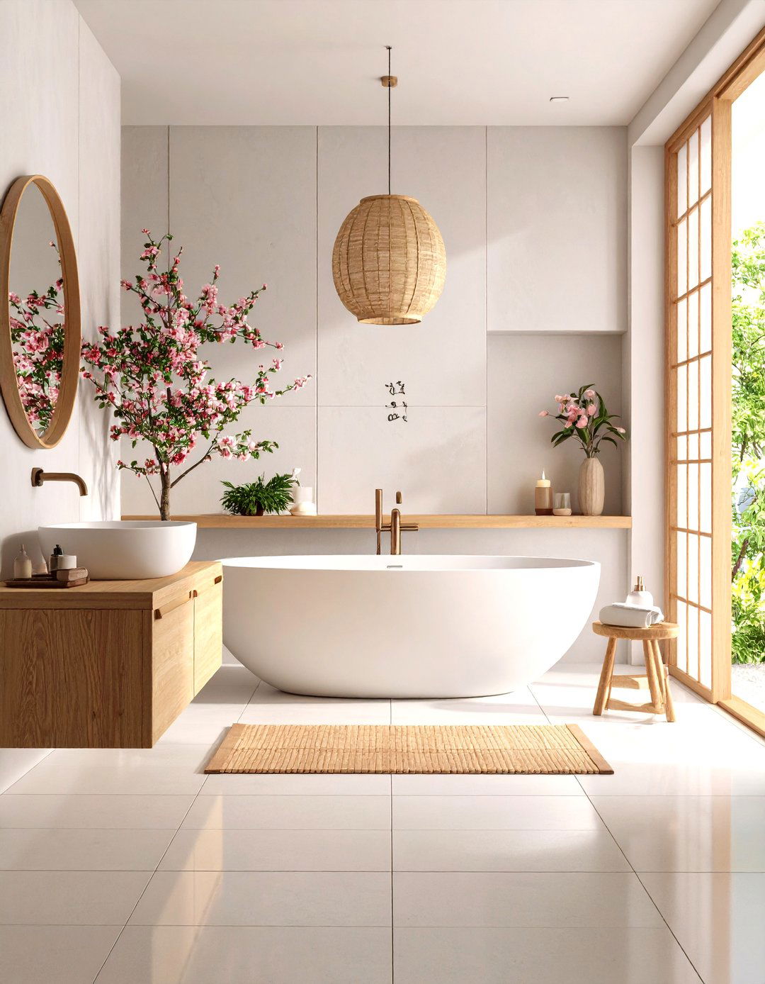 Zen Bathroom Japanese Design Elements - 20 Zen Bathroom Ideas