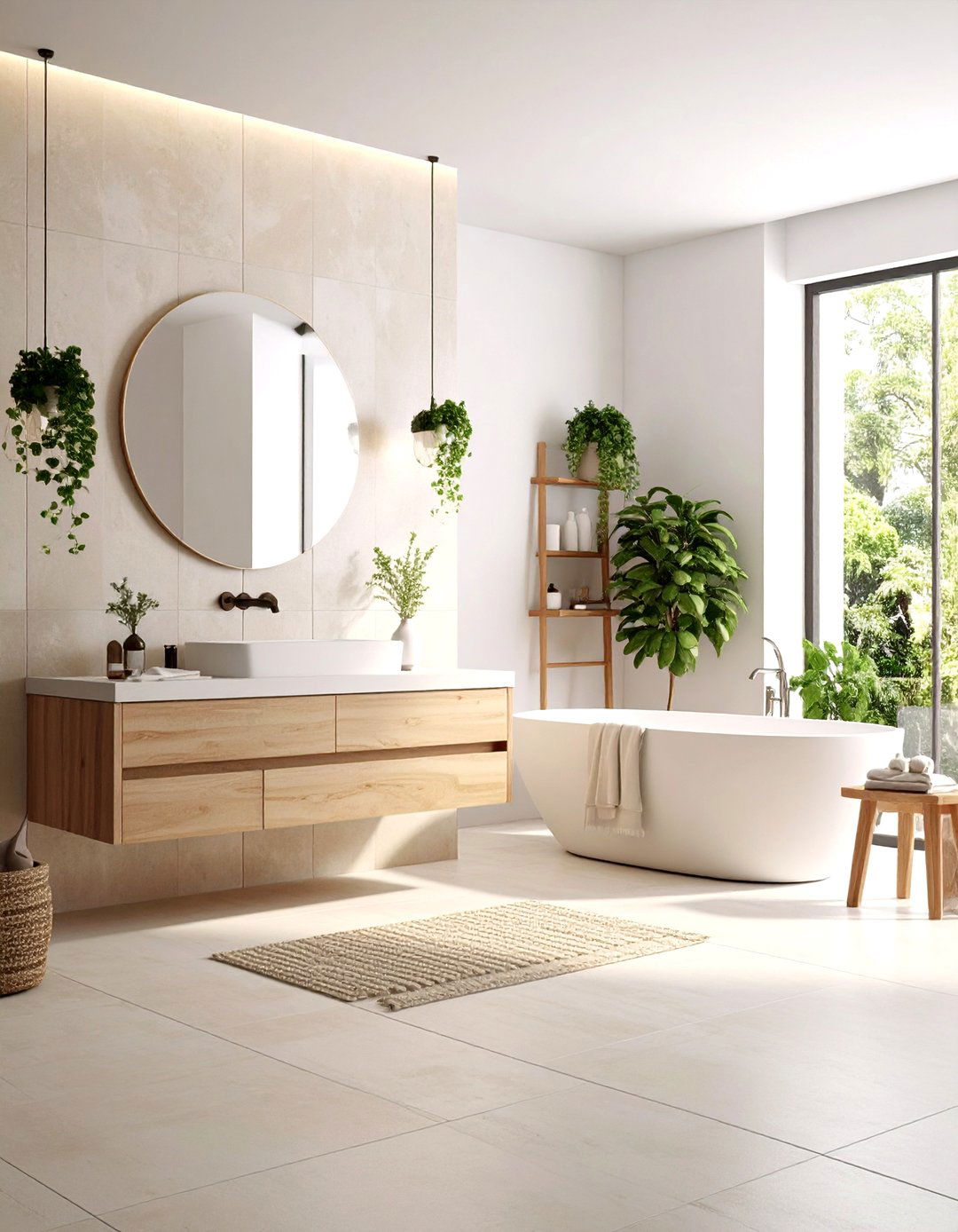 Zen Bathroom Matte Finish Tile Selection - 20 Zen Bathroom Ideas
