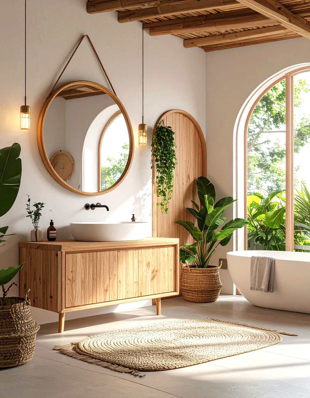 Zen Bathroom Organic Shape Mirror Selection - 20 Zen Bathroom Ideas
