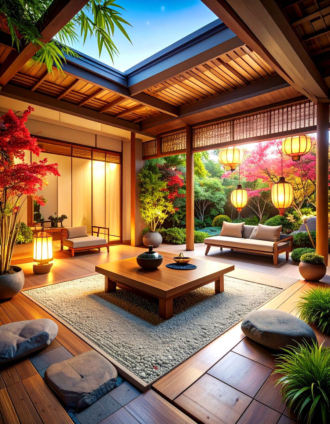 Zen Garden Lanai Porch - 20 Lanai Porch Ideas