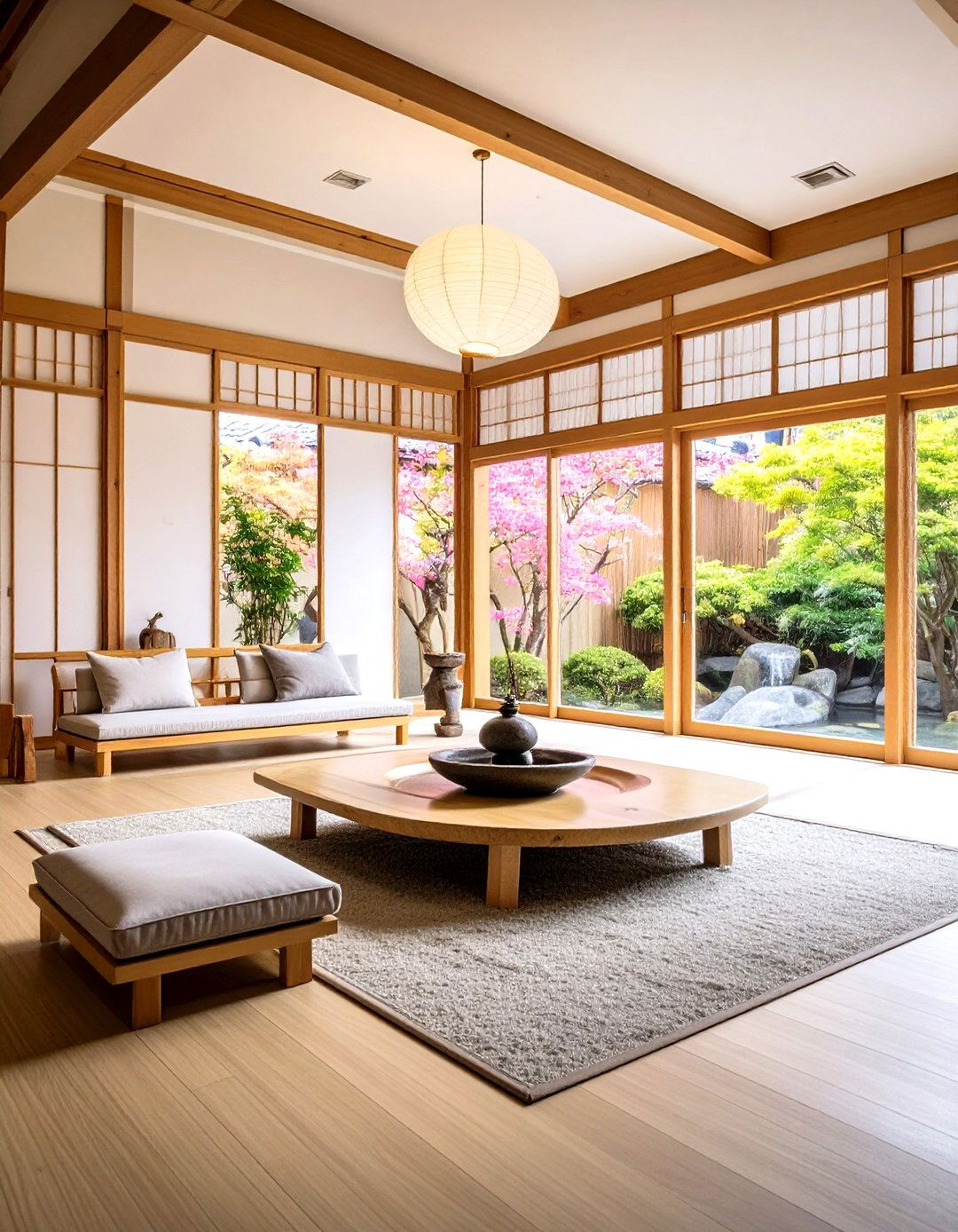 Zen Inspired Therapist Room with Meditation Elements - 20 Therapist Room Ideas