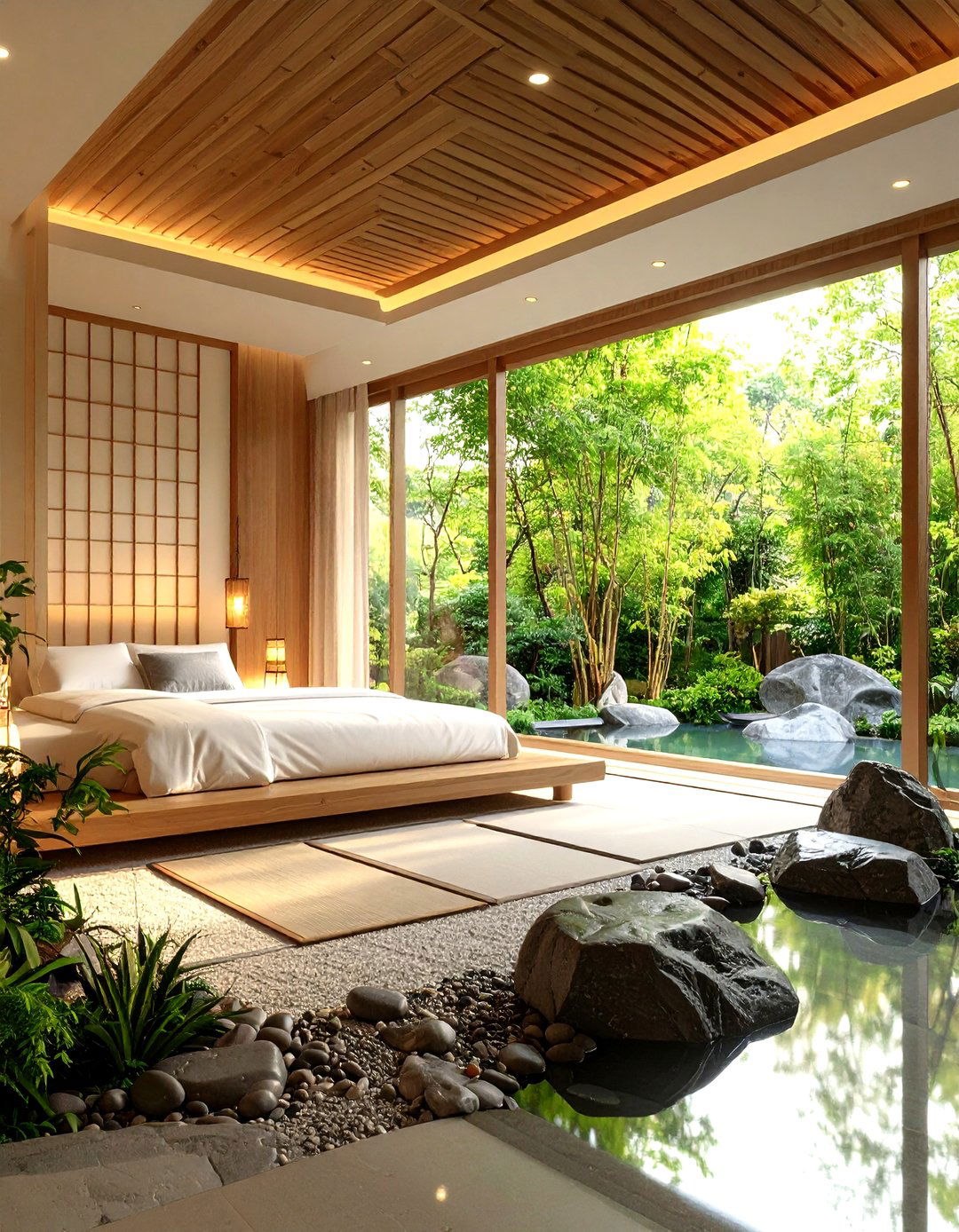 Zen Meditation Hotel Room Design with Mindfulness Elements - 20 Hotel Room Design Ideas