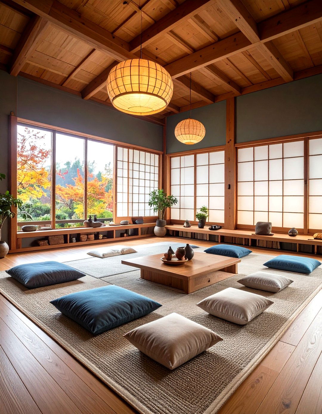 Zen Meditation Loft Office Balance - 20 Loft Office Ideas