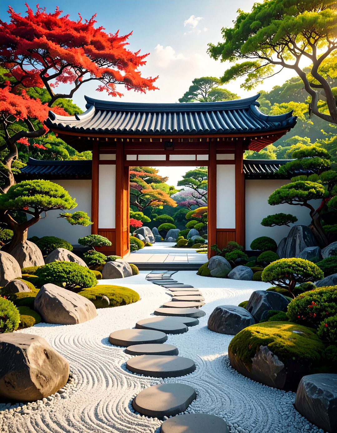Zen Rock Garden Japanese Garden Gate Portal - 20 Japanese Garden Gate Design Ideas
