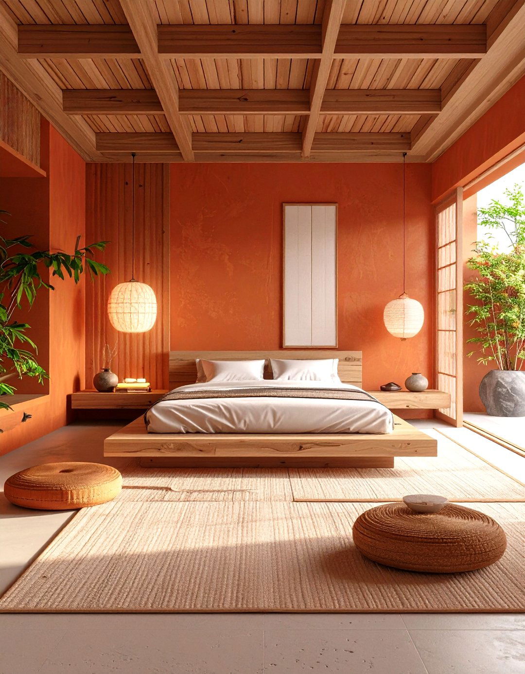 Zen Rust Bedroom Serenity - 20 Rust Bedroom Ideas