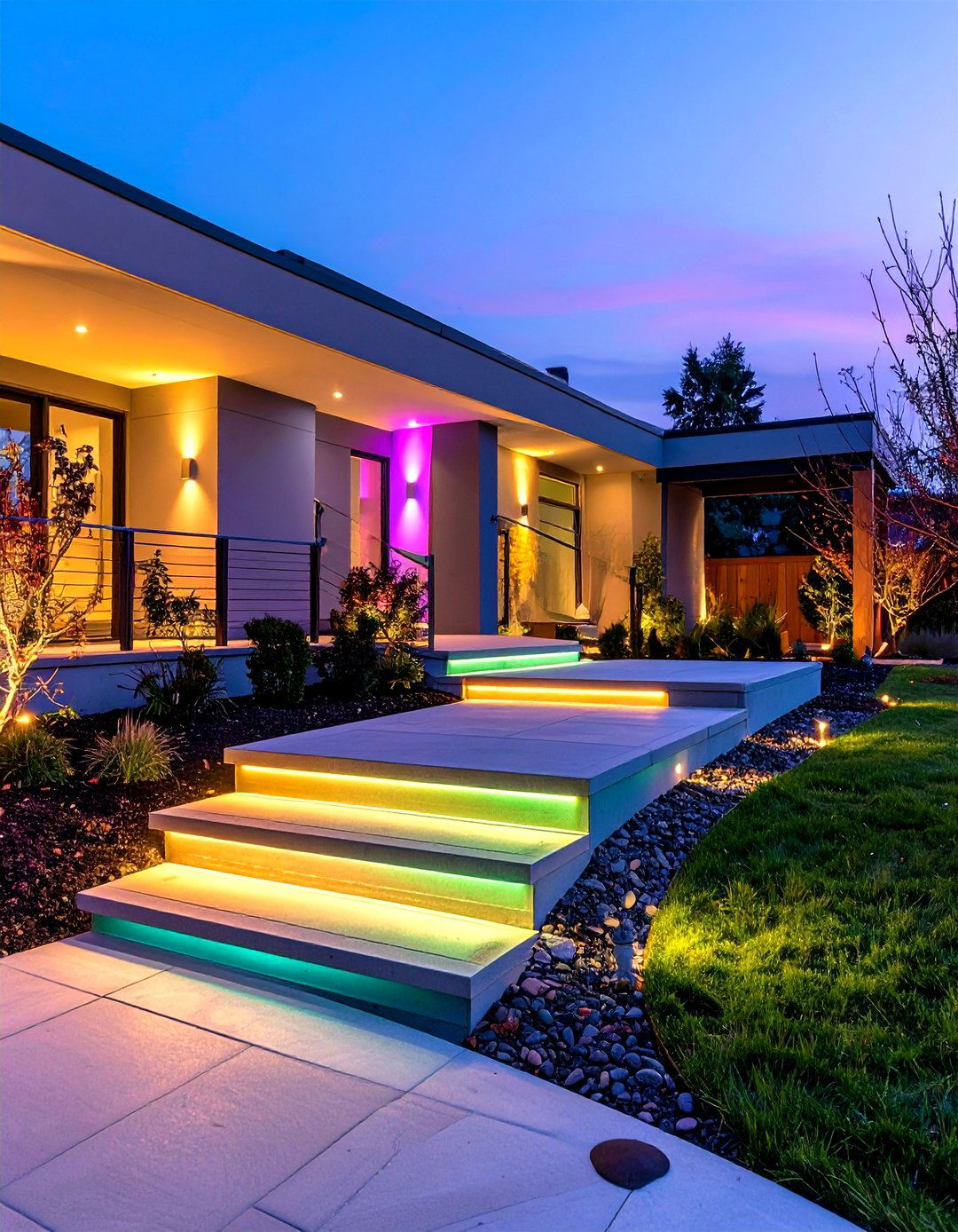 Zero Step Entry Front Steps - 20 Front Step Ideas