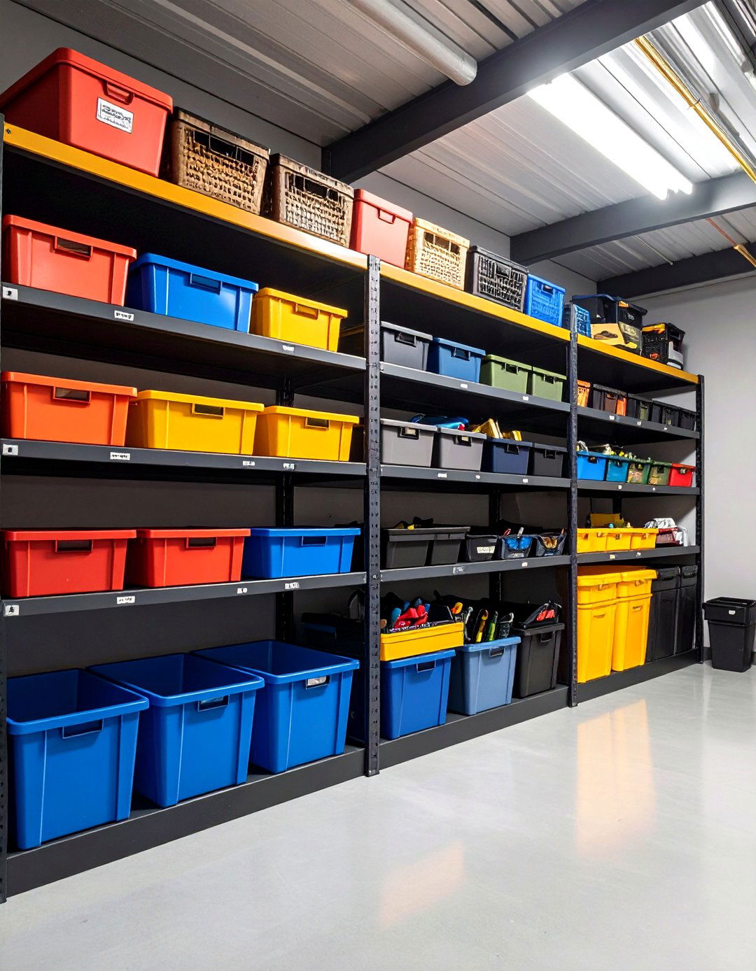 Zone Based Garage Shelving Layout for Efficiency - 20 Garage Shelving Ideas