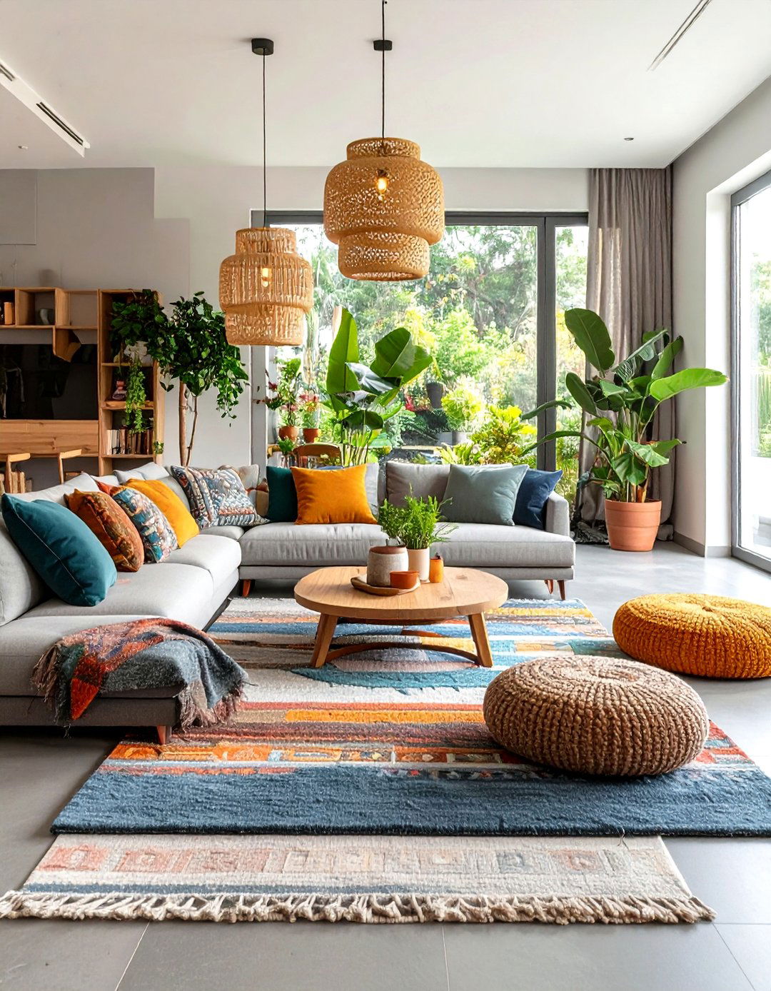 Zoning an Open Plan with Grey Carpet - 20 grey carpet living room ideas