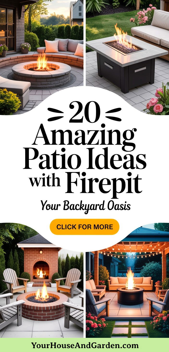 20 Amazing Patio Ideas With Firepit for Your Backyard Oasis - 20 Amazing Patio Ideas With Firepit for Your Backyard Oasis