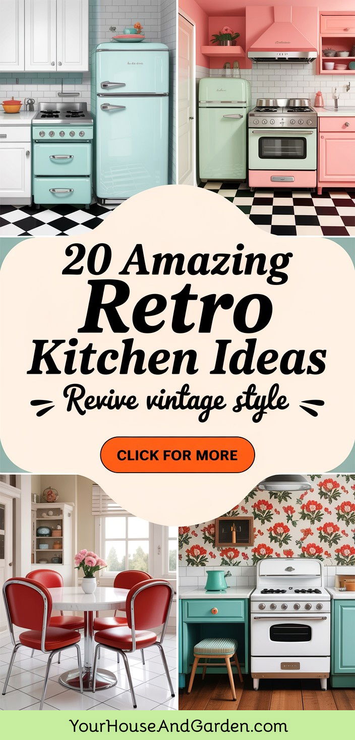 20 Amazing Retro Kitchen Ideas to Revive Vintage Style - 20 Amazing Retro Kitchen Ideas to Revive Vintage Style