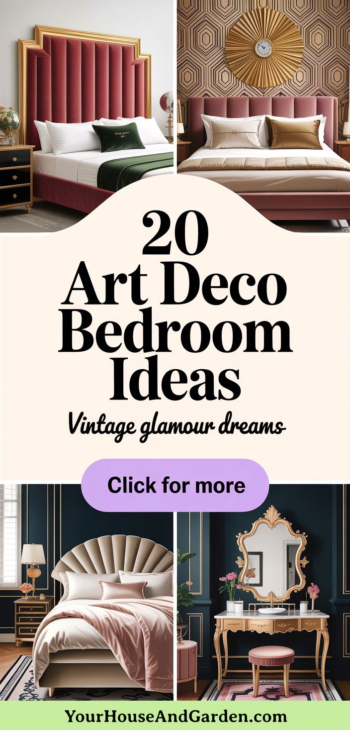 20 Art Deco Bedroom Ideas Glamorous Vintage Inspiration