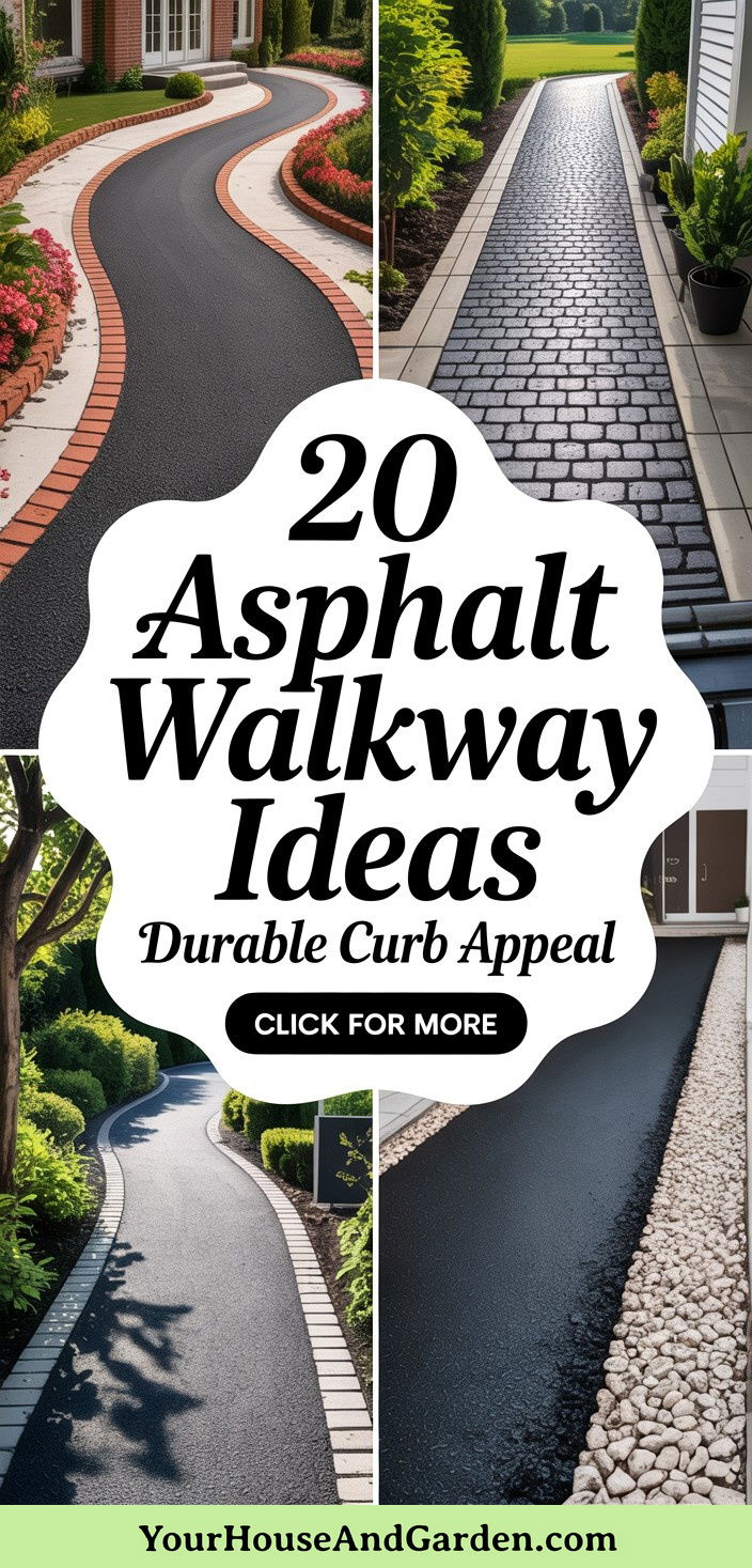 20 Asphalt Walkway Ideas for Durable and Stylish Paths - 20 Asphalt Walkway Ideas for Durable and Stylish Paths