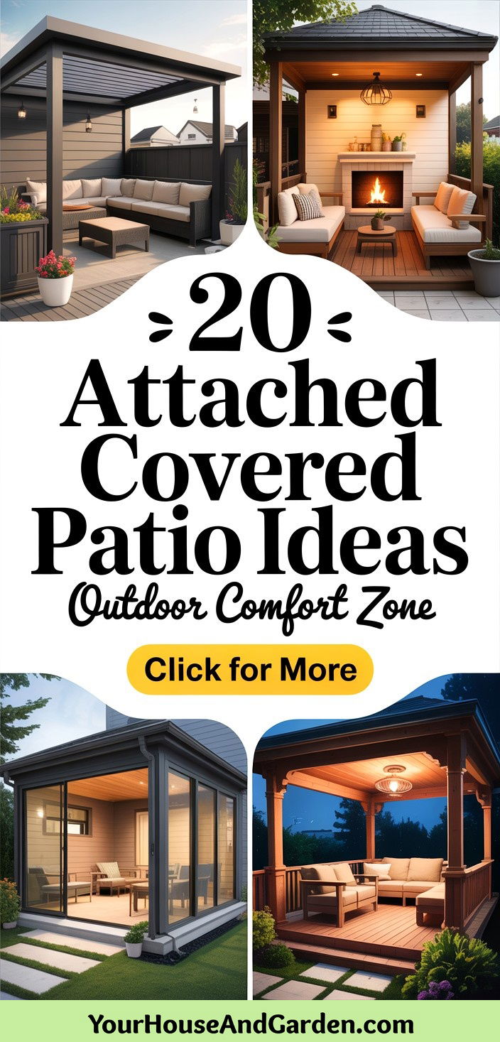 20 Attached Covered Patio Ideas for Year-Round Enjoyment - 20 Attached Covered Patio Ideas for Year-Round Enjoyment