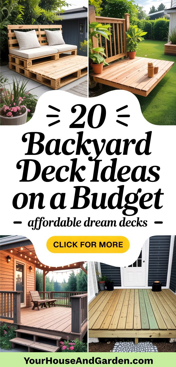 20 Backyard Deck Ideas on a Budget Affordable Designs