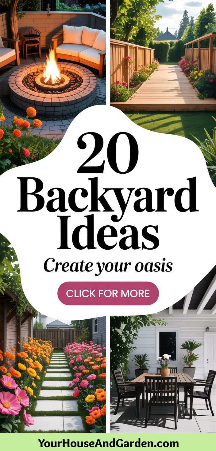 20 Backyard Ideas for Creating Your Dream Outdoor Oasis - 20 Backyard Ideas for Creating Your Dream Outdoor Oasis