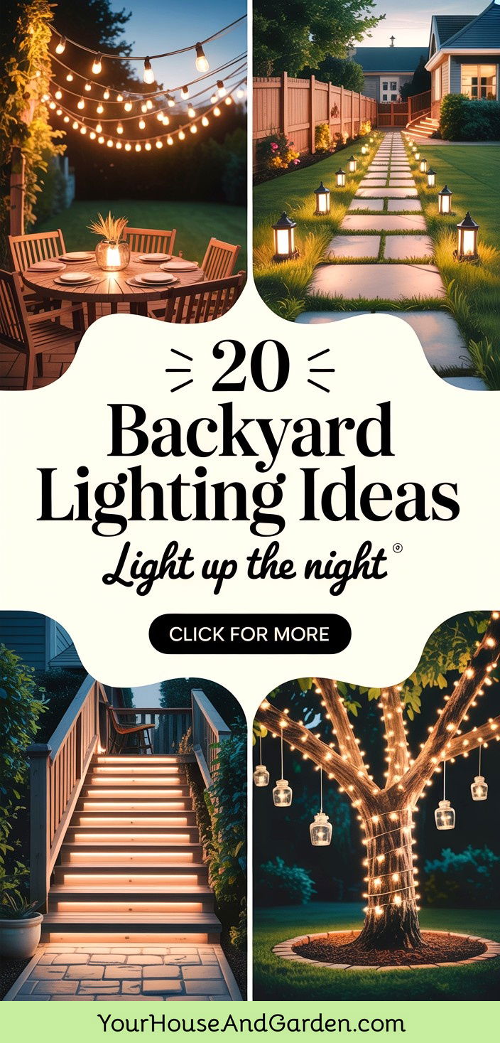 20 Backyard Lighting Ideas to Illuminate Evening Gatherings - 20 Backyard Lighting Ideas to Illuminate Evening Gatherings