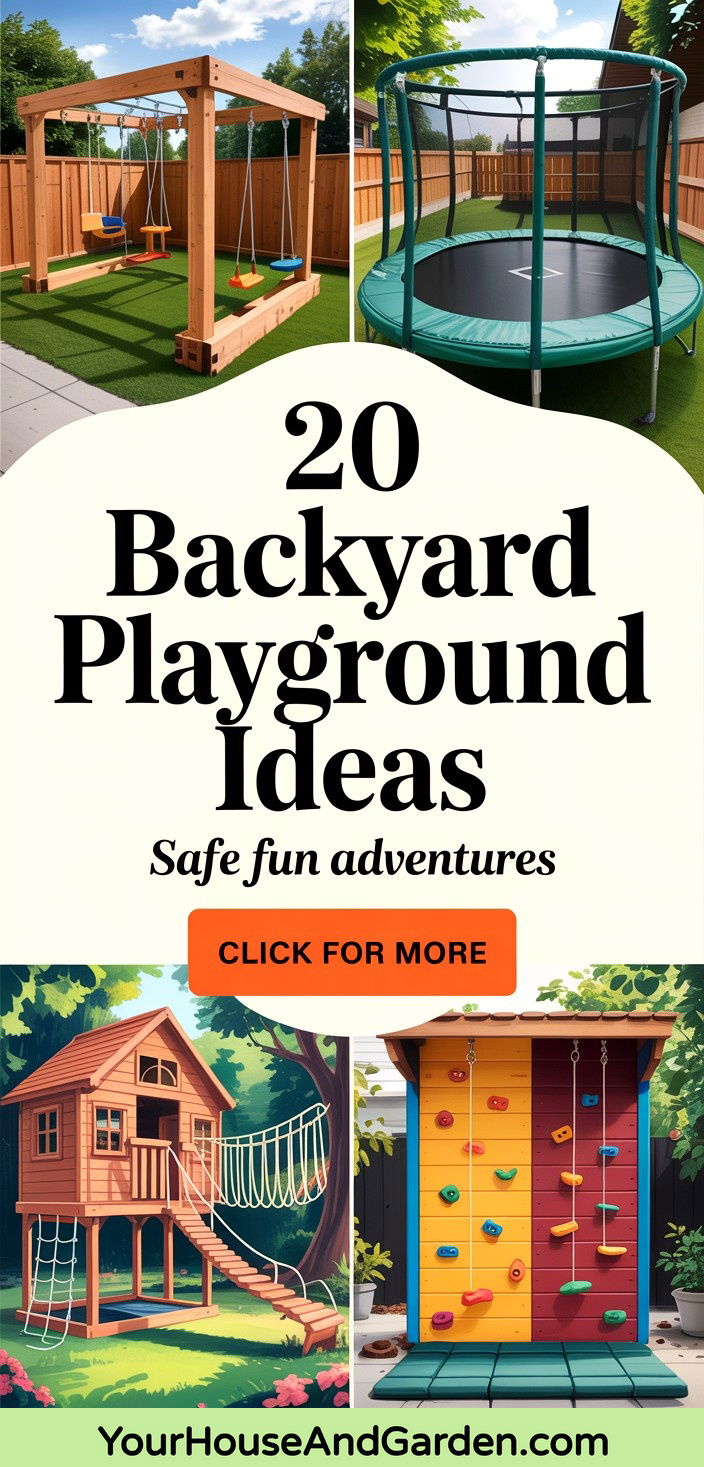 20 Backyard Playground Ideas for Safe Fun Kids Adventures - 20 Backyard Playground Ideas for Safe, Fun Kids' Adventures