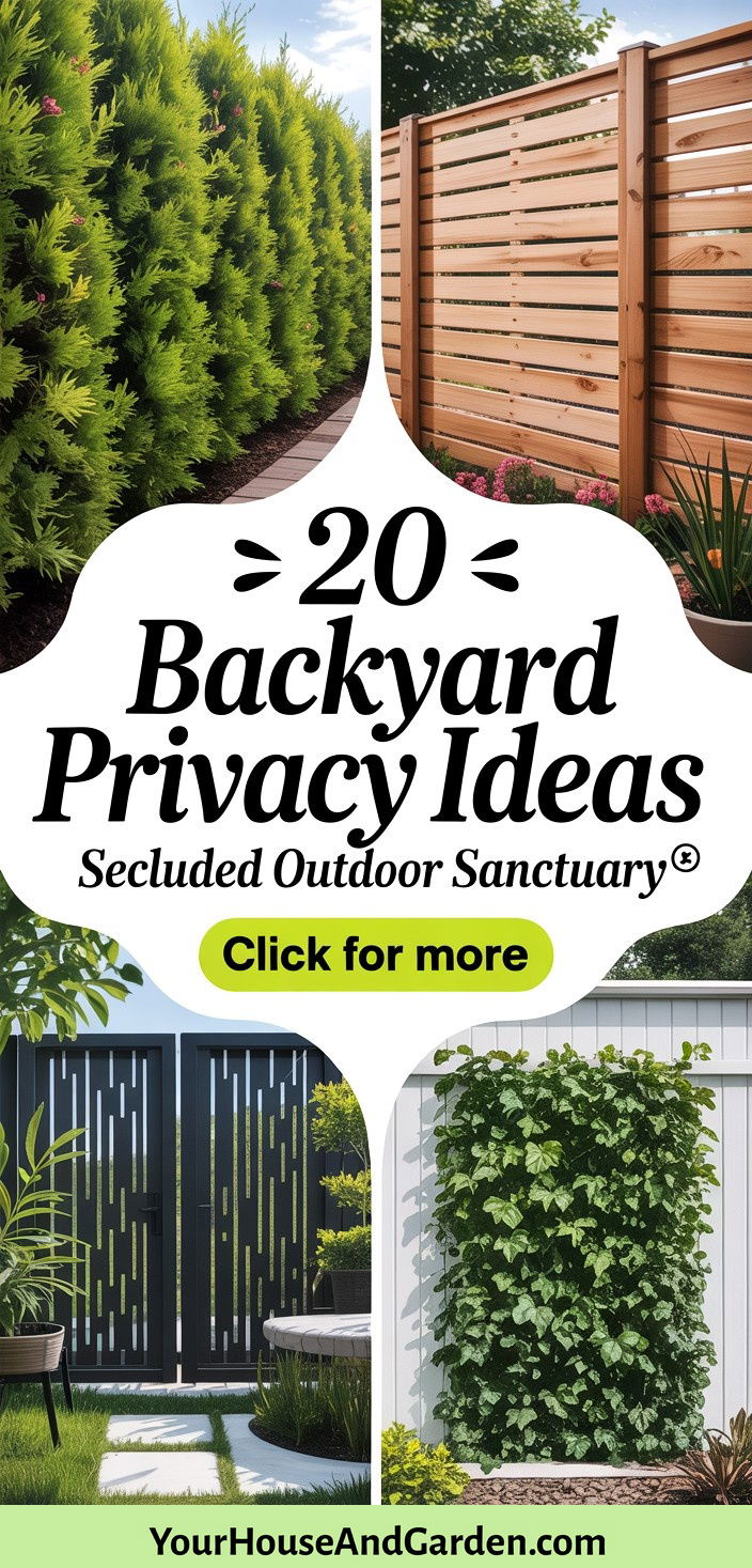 20 Backyard Privacy Ideas for Your Secluded Outdoor Sanctuary - 20 Backyard Privacy Ideas for Your Secluded Outdoor Sanctuary