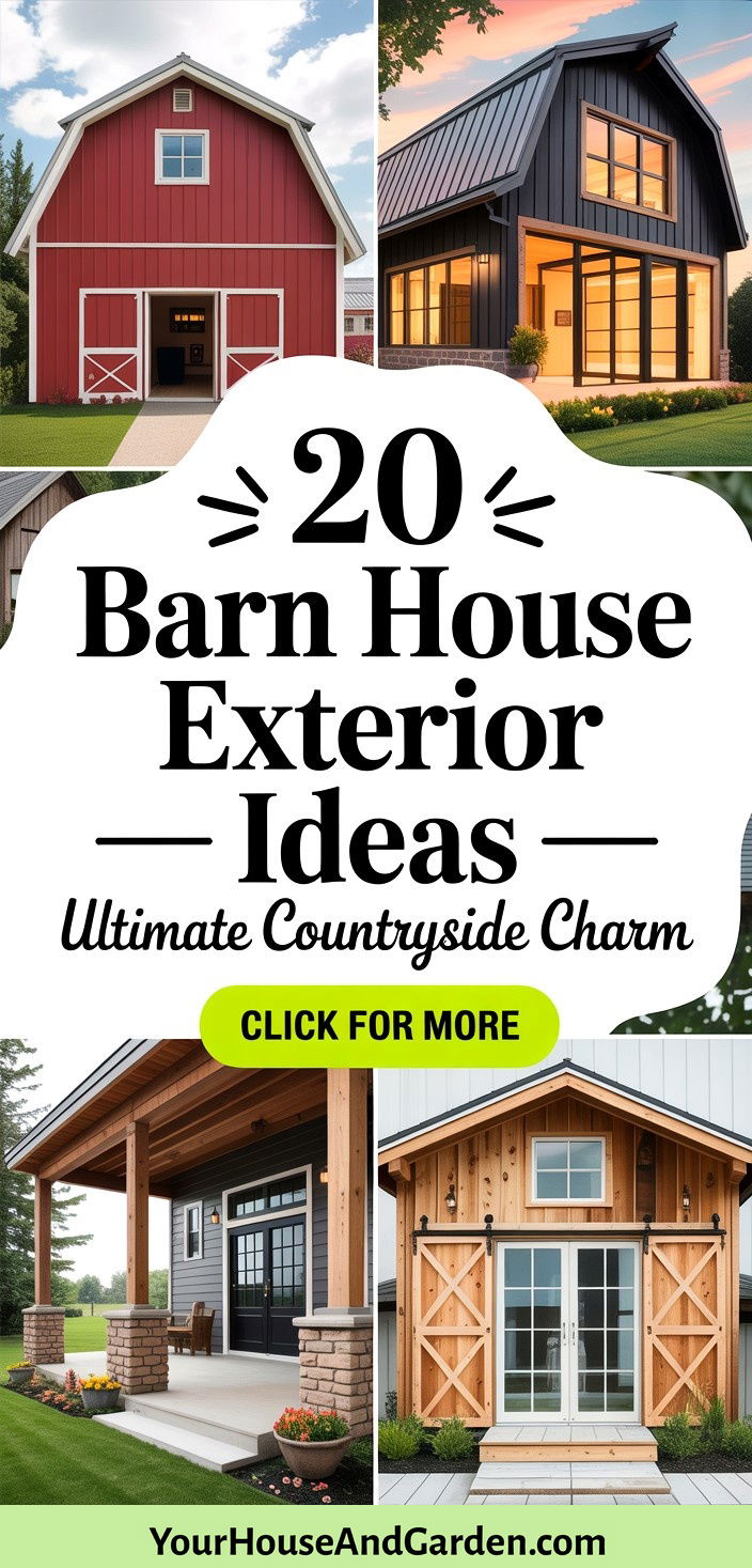 20 Barn House Exterior Ideas for Countryside Character - 20 Barn House Exterior Ideas for Countryside Character