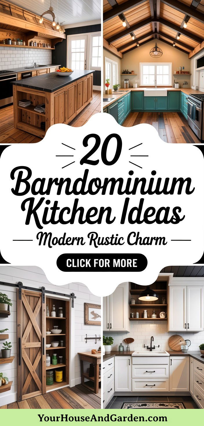 20 Barndominium Kitchen Ideas Rustic-Meets-Modern