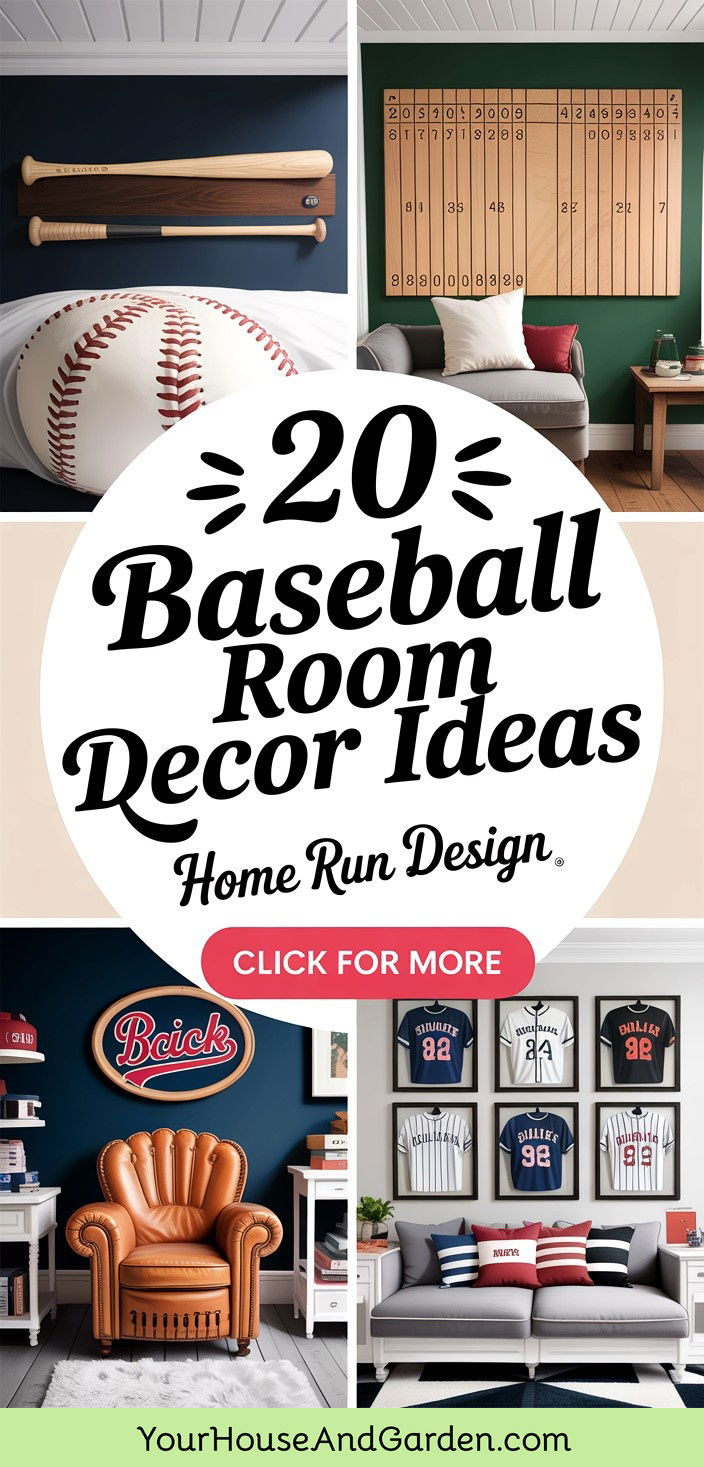 20 Baseball Room Decor Ideas Home Run Themed Spaces