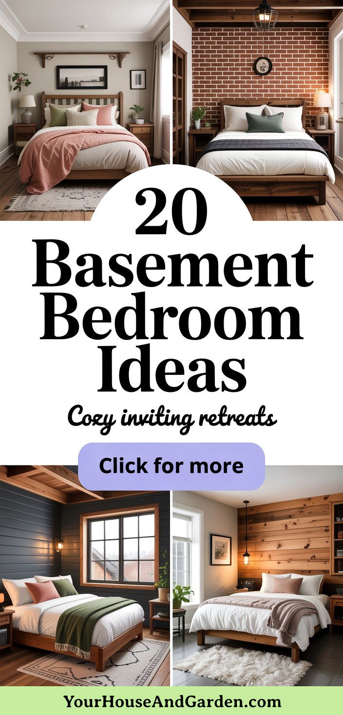 20 Basement Bedroom Ideas Cozy and Inviting Retreats