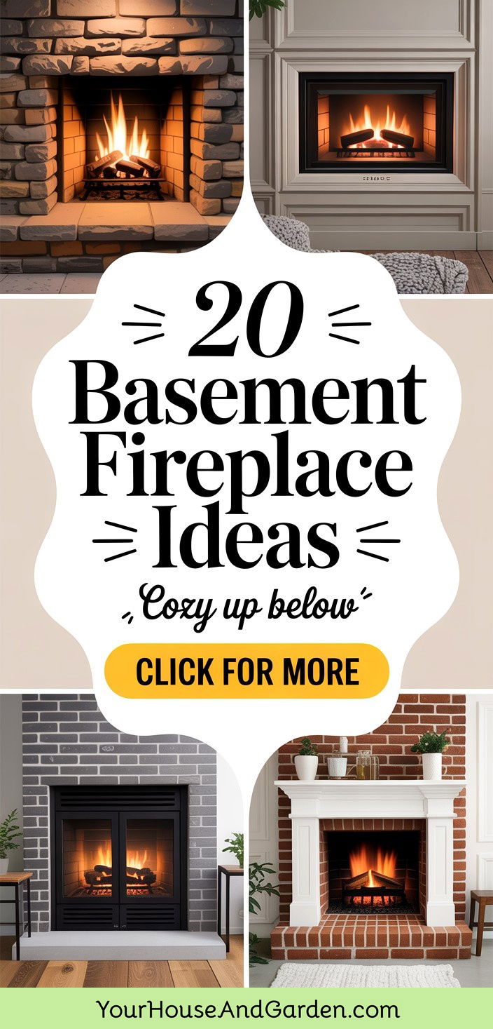 20 Basement Fireplace Ideas for Cozy Living Spaces - 20 Basement Fireplace Ideas for Cozy Living Spaces