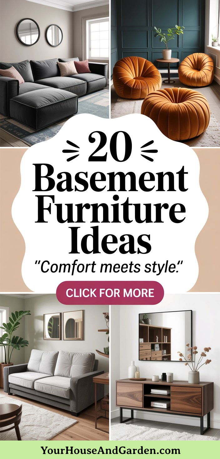 20 Basement Furniture Ideas Style and Function Below