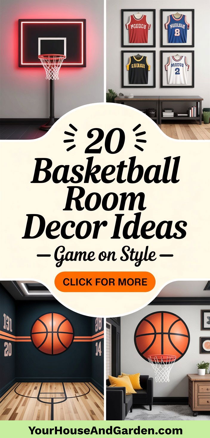 20 Basketball Room Decor Ideas for Sports Enthusiasts - 20 Basketball Room Decor Ideas for Sports Enthusiasts