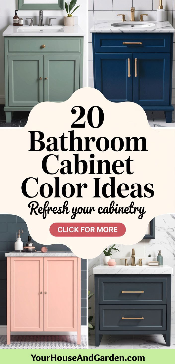 20 Bathroom Cabinet Color Ideas to Refresh Your Vanity - 20 Bathroom Cabinet Color Ideas to Refresh Your Vanity