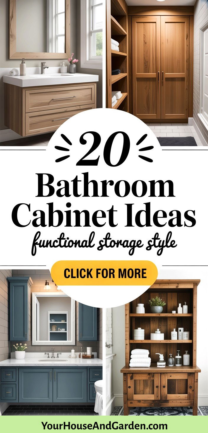 20 Bathroom Cabinet Ideas for Stylish and Functional Storage - 20 Bathroom Cabinet Ideas for Stylish and Functional Storage