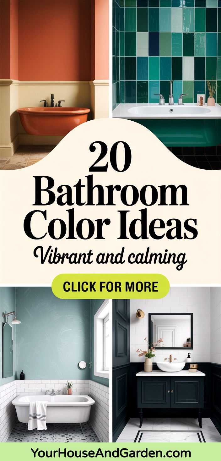 20 Bathroom Color Ideas for a Vibrant and Calming Space - 20 Bathroom Color Ideas for a Vibrant and Calming Space