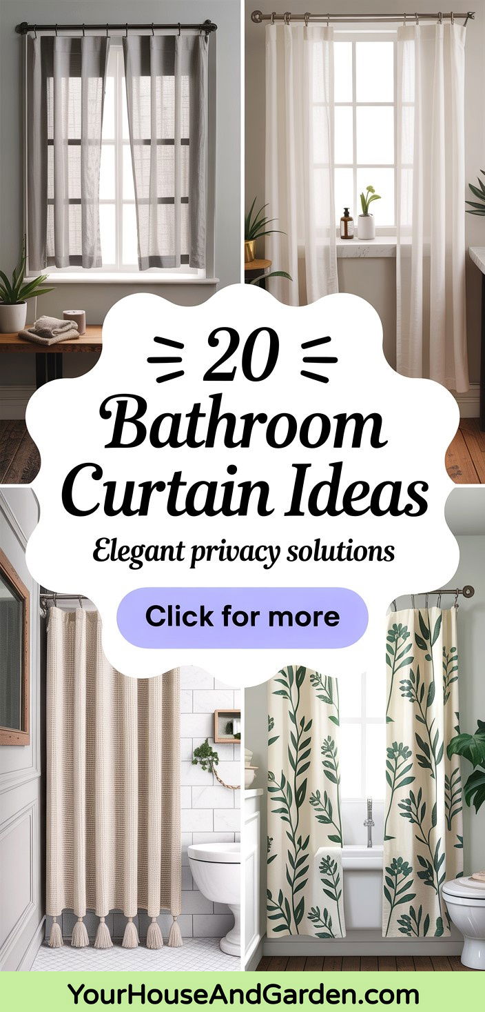 20 Bathroom Curtain Ideas for Privacy and Style - 20 Bathroom Curtain Ideas for Privacy and Style