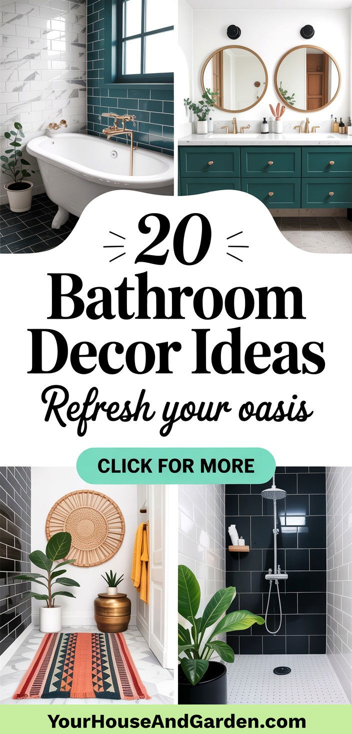 20 Bathroom Decor Ideas to Refresh Your Personal Oasis - 20 Bathroom Decor Ideas to Refresh Your Personal Oasis