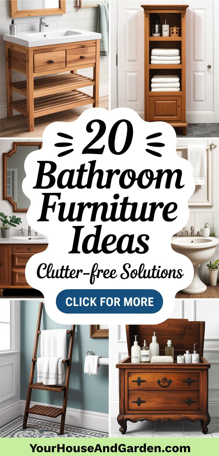 20 Bathroom Furniture Ideas for a Clutter-Free Space - 20 Bathroom Furniture Ideas for a Clutter-Free Space